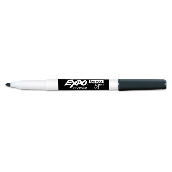 Low-Odor Dry-Erase Marker Value Pack, Fine Bullet Tip, Black, 36/box - Image 3