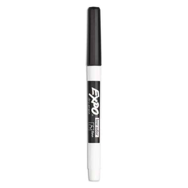 Low-Odor Dry-Erase Marker Value Pack, Fine Bullet Tip, Black, 36/box - Image 2