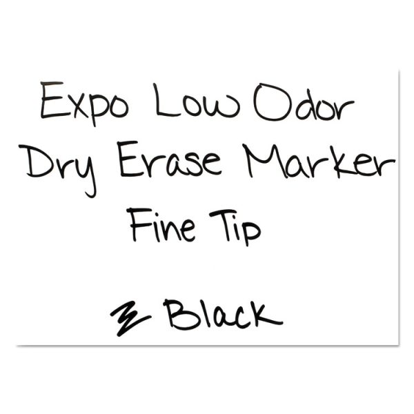 Low-Odor Dry-Erase Marker Value Pack, Fine Bullet Tip, Black, 36/box - Image 5