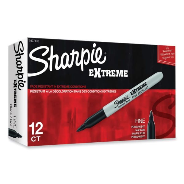 Extreme Marker, Fine Bullet Tip, Black, Dozen - Image 9