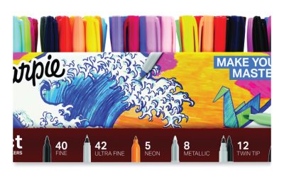 Permanent Markers Ultimate Collection Value Pack, Assorted Tip Sizes/types, Assorted Colors, 115/set