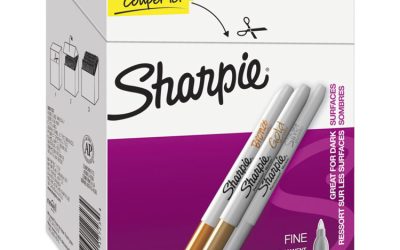 Metallic Fine Point Permanent Marker Value Pack, Fine Bullet Tip, Assorted Colors, 36/pack