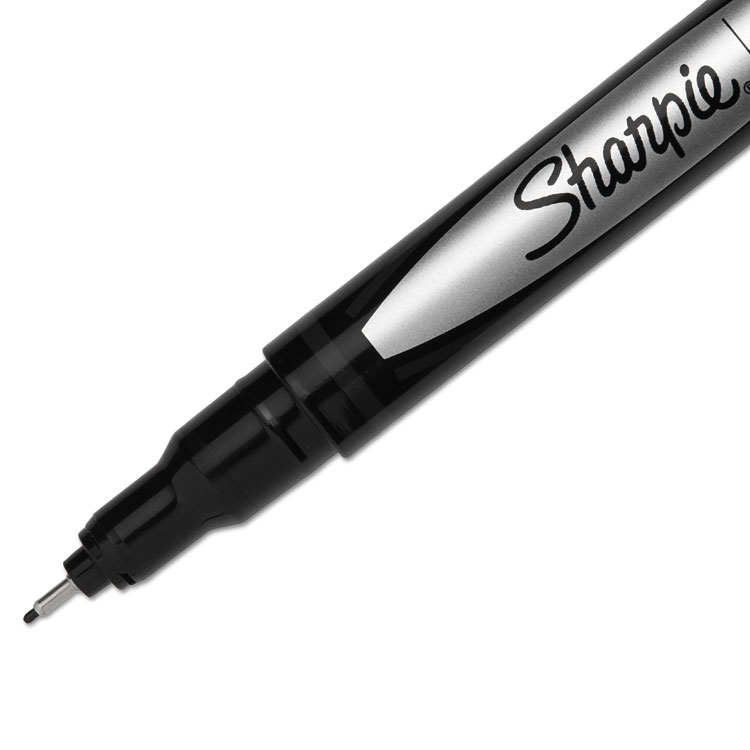 Water-Resistant Ink Porous Point Pen Value Pack, Stick, Fine 0.4 Mm, Black Ink, Black Barrel, 36/pack - Image 4