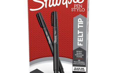 Water-Resistant Ink Porous Point Pen Value Pack, Stick, Fine 0.4 Mm, Black Ink, Black Barrel, 36/pack