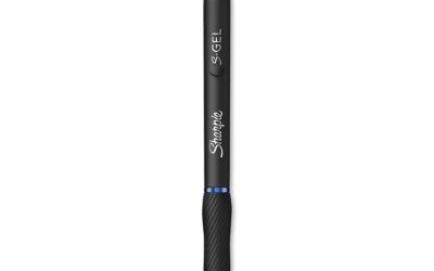 S-Gel High-Performance Gel Pen, Retractable, Fine 0.5 Mm, Blue Ink, Black Barrel, Dozen