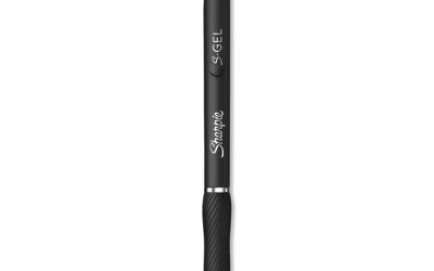 S-Gel High-Performance Gel Pen, Retractable, Medium 0.7 Mm, Black Ink, Black Barrel, Dozen