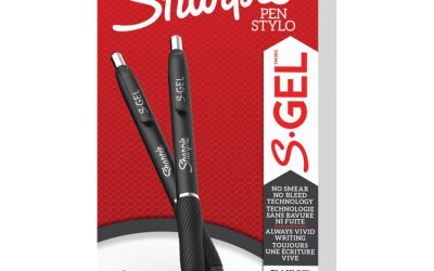 S-Gel High-Performance Gel Pen, Retractable, Medium 0.7mm, Black Ink, Black Barrel, 36/pack