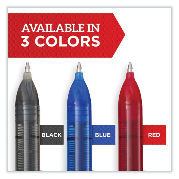 Professional Design Roller Ball Pen, Stick, Medium 0.7 Mm, Black Ink, Black Barrel, Dozen - Image 4