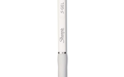 S-Gel Fashion Barrel Gel Pen, Retractable, Medium 0.7 Mm, Black Ink, Pearl White Barrel, Dozen