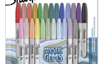 Mystic Gems Markers, Fine Bullet Tip, Assorted, 24/pack