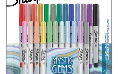 Mystic Gems Markers, Ultra-Fine Needle Tip, Assorted, 24/pack