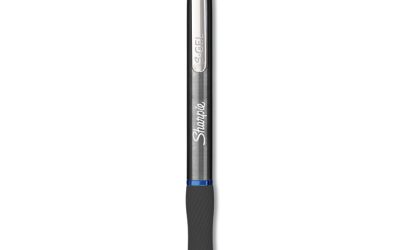 S-Gel Premium Metal Barrel Gel Pen, Retractable, Medium 0.7 Mm, Blue Ink, Gun Metal Gray Barrel, Dozen