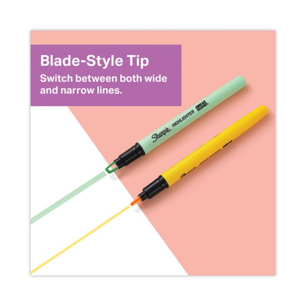 Clearview Pen-Style Highlighter, Assorted Ink Colors, Chisel Tip, Assorted Barrel Colors, 12/Pack - Image 3