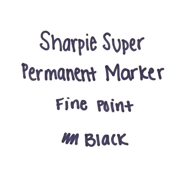 Super Permanent Marker, Fine Bullet Tip, Black, Dozen - Image 6