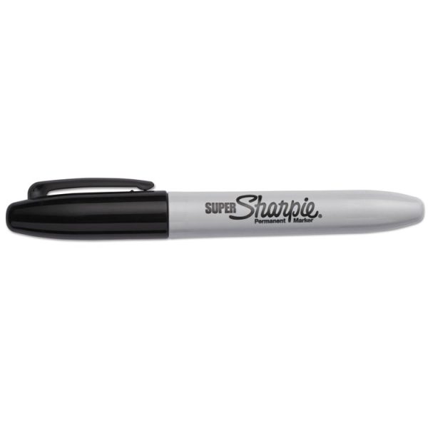 Super Permanent Marker, Fine Bullet Tip, Black, Dozen - Image 8