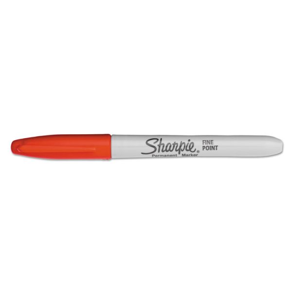 Super Permanent Marker, Fine Bullet Tip, Red, Dozen - Image 3