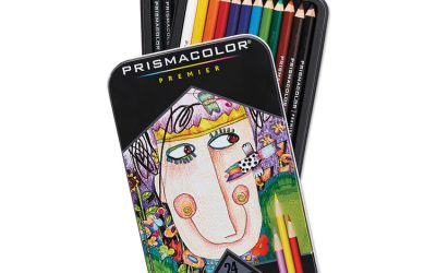 Premier Colored Pencil, 3 mm, 2B, Assorted Lead and Barrel Colors, 24/Pack