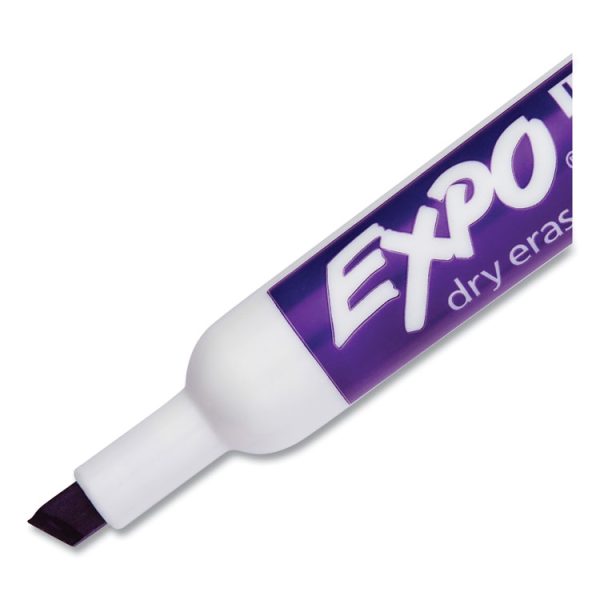 Low-Odor Dry-Erase Marker, Broad Chisel Tip, Purple - Image 3