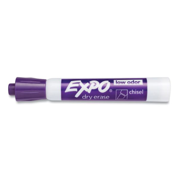 Low-Odor Dry-Erase Marker, Broad Chisel Tip, Purple - Image 2