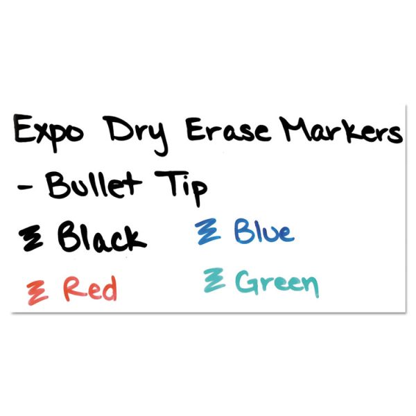 Low-Odor Dry-Erase Marker, Medium Bullet Tip, Blue, Dozen - Image 5