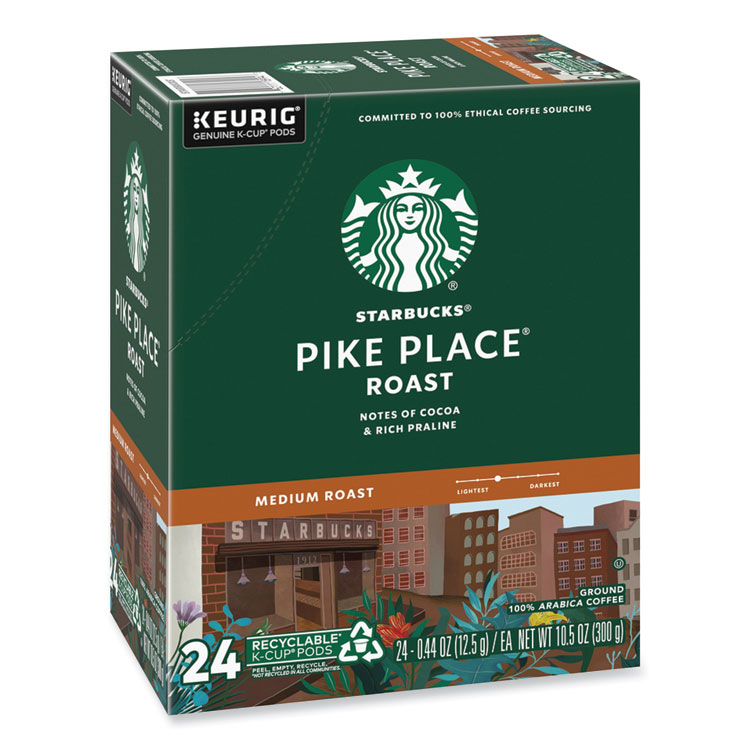 Pike Place Coffee K-Cups Pack, 24/box, 4 Box/carton