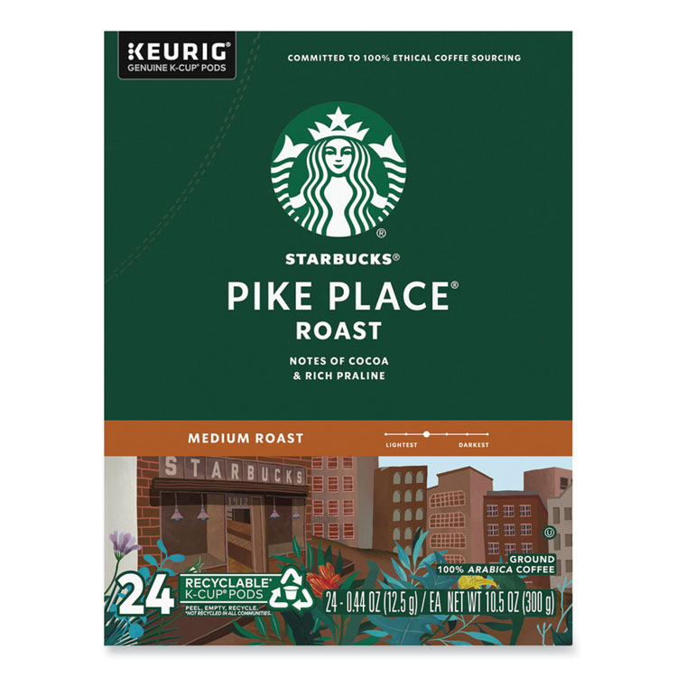Pike Place Coffee K-Cups Pack, 24/box, 4 Box/carton - Image 4