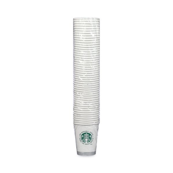 Hot Cups, 12 Oz, White With Green Starbucks Logo, 1,000/carton - Image 3