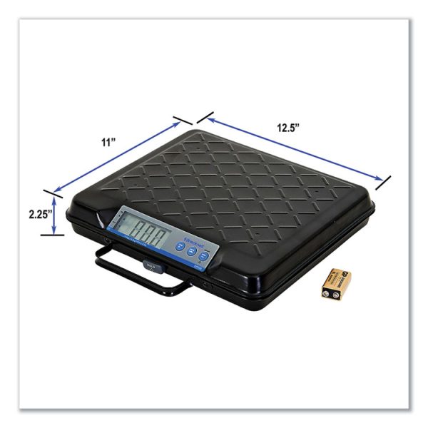 Portable Electronic Utility Bench Scale, 100 lb Capacity, 12.5 x 10.95 x 2.2  Platform - Image 2