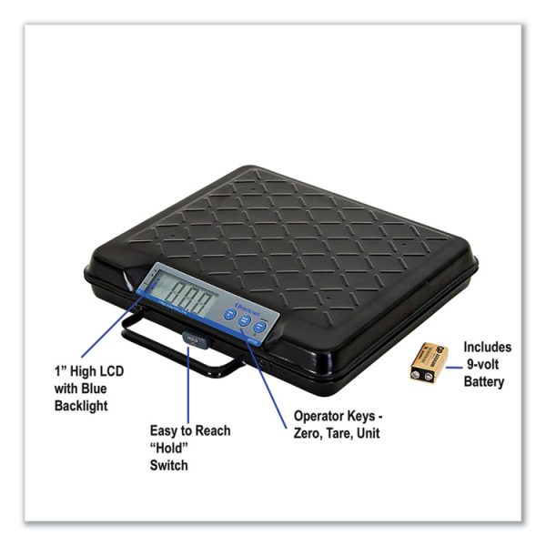 Portable Electronic Utility Bench Scale, 100 lb Capacity, 12.5 x 10.95 x 2.2  Platform - Image 3