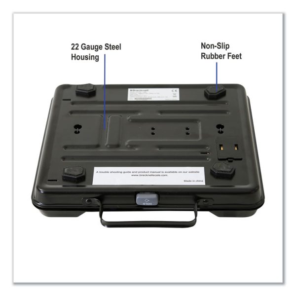 Portable Electronic Utility Bench Scale, 250 lb Capacity, 12.5 x 10.95 x 2.2  Platform - Image 6