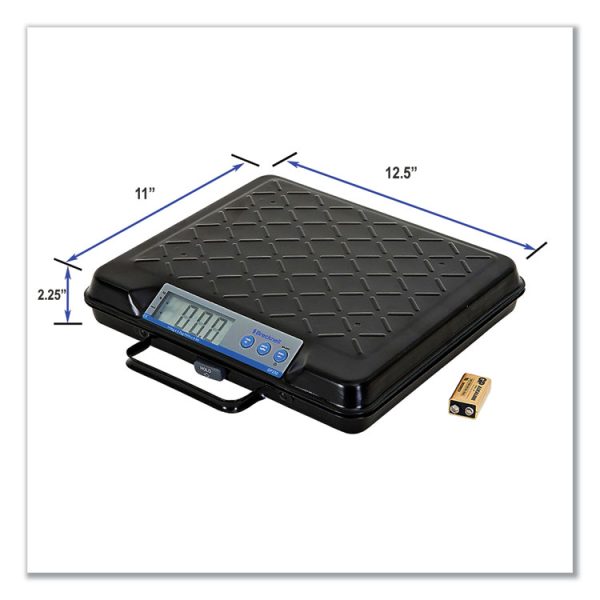 Portable Electronic Utility Bench Scale, 250 lb Capacity, 12.5 x 10.95 x 2.2  Platform - Image 4