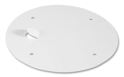 Vented Paper Finger-Pull Lids, Fits 165 Oz Buckets, White, 100/carton