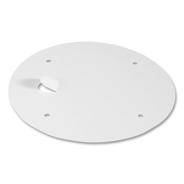 Vented Paper Finger-Pull Lids, Fits 165 Oz Buckets, White, 100/carton