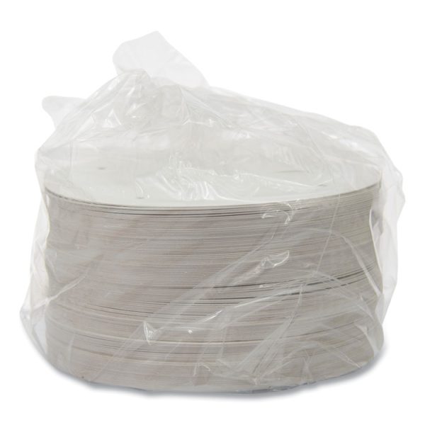 Vented Paper Finger-Pull Lids, Fits 165 Oz Buckets, White, 100/carton - Image 2