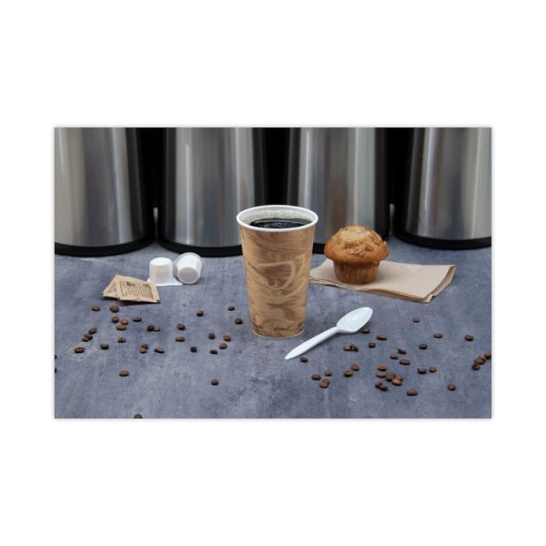 Mistique Hot Paper Cups, 16 Oz, Brown, 50/sleeve, 20 Sleeves/carton - Image 5