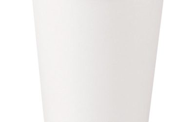 Single-Sided Poly Paper Hot Cups, 10 oz, White, 50 Sleeve, 20 Sleeves/Carton