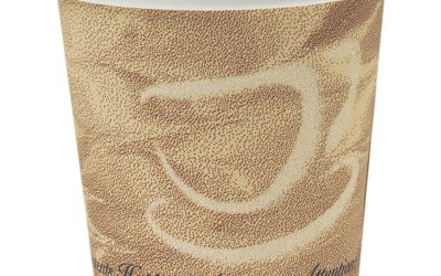 Single Sided Poly Paper Hot Cups, 4 Oz, Mistique Design, 1,000/carton