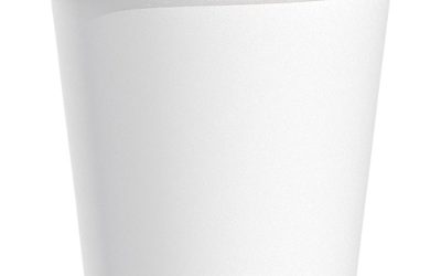 Single-Sided Poly Paper Hot Cups, 4 oz, White, 50 Bag, 20 Bags/Carton