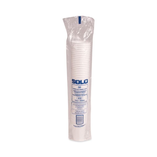 Single-Sided Poly Paper Hot Cups, 12 Oz, White, 50/bag, 20 Bags/carton - Image 4