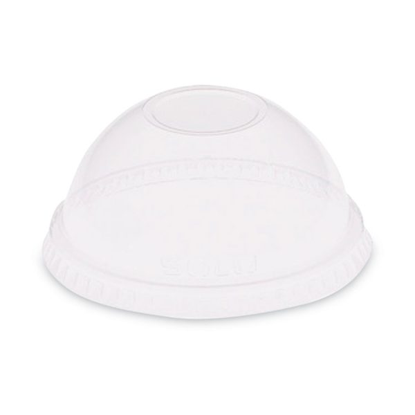 Dome-Top Cold Cup Lids, Fits 2.5 oz to 9 oz Containers, Clear, Plastic, 2,500/Carton