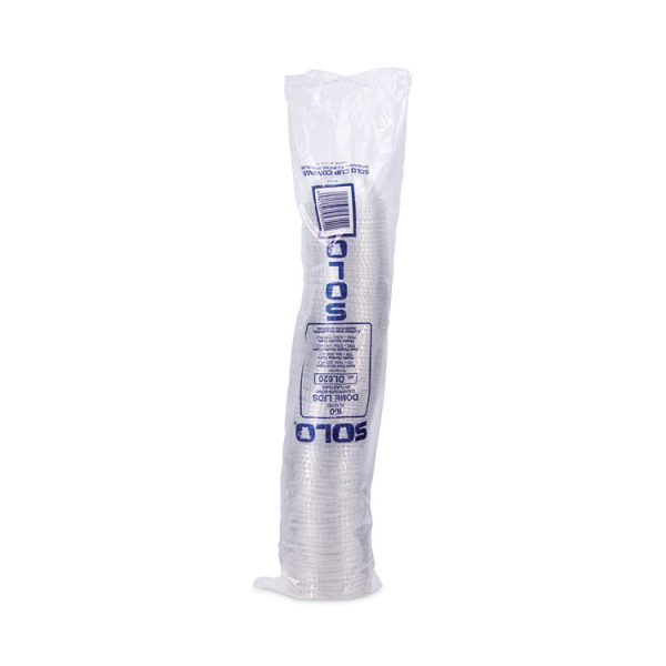 Dome-Top Cold Cup Lids, Fits 2.5 oz to 9 oz Containers, Clear, Plastic, 2,500/Carton - Image 3