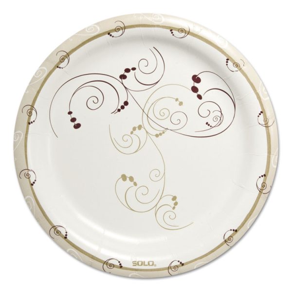 Symphony Paper Dinnerware, ProPlanet Seal, Heavyweight Plate 9", Tan, 125/Pack, 4 Packs/Carton