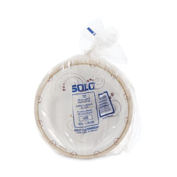 Symphony Paper Dinnerware, ProPlanet Seal, Heavyweight Plate 9", Tan, 125/Pack, 4 Packs/Carton - Image 3