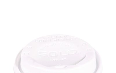 The Gourmet Lid Hot Cup Lids for Trophy Plus, Fits 12 oz to 20 oz, White, 1,500/Carton