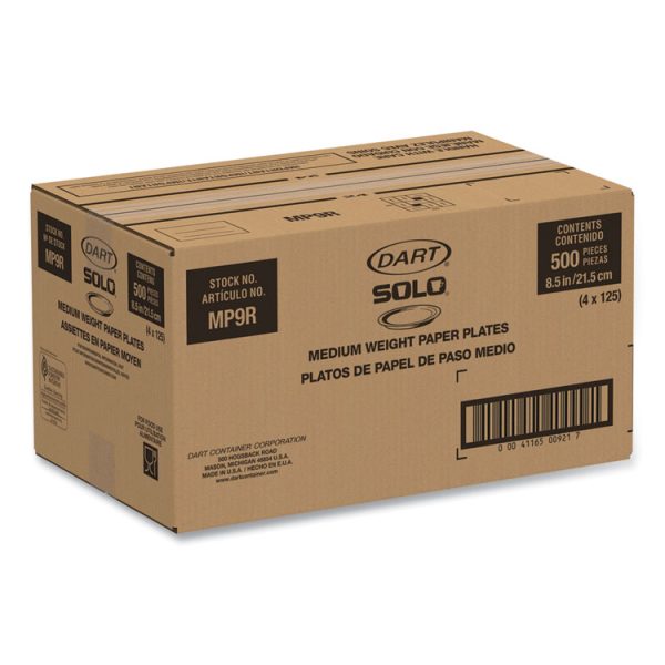 Symphony Paper Dinnerware, ProPlanet Seal, Mediumweight Plate, 8.5" dia, Tan, 125/Pack, 4 Packs/Carton - Image 3