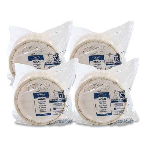 Symphony Paper Dinnerware, ProPlanet Seal, Mediumweight Plate, 8.5" dia, Tan, 125/Pack, 4 Packs/Carton - Image 8