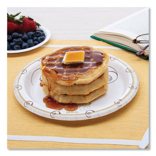 Symphony Paper Dinnerware, ProPlanet Seal, Mediumweight Plate, 8.5" dia, Tan, 125/Pack, 4 Packs/Carton - Image 5