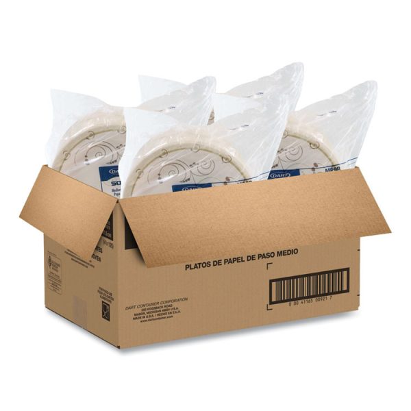 Symphony Paper Dinnerware, Mediumweight Plate, 8.5" Dia, Tan, 125/pack - Image 6