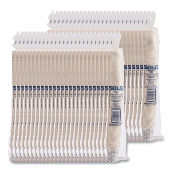 Paper Medical and Dental Graduated Cups, ProPlanet Seal, 3 oz, White/Blue, 100/Bag, 50 Bags/Carton - Image 8