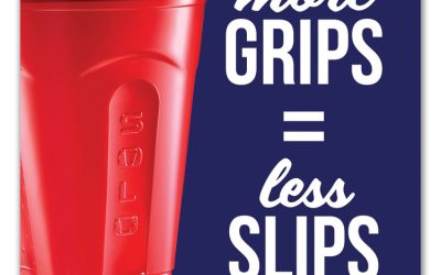 Squared Plastic Party Cups, 18 oz, Red, 240/Carton